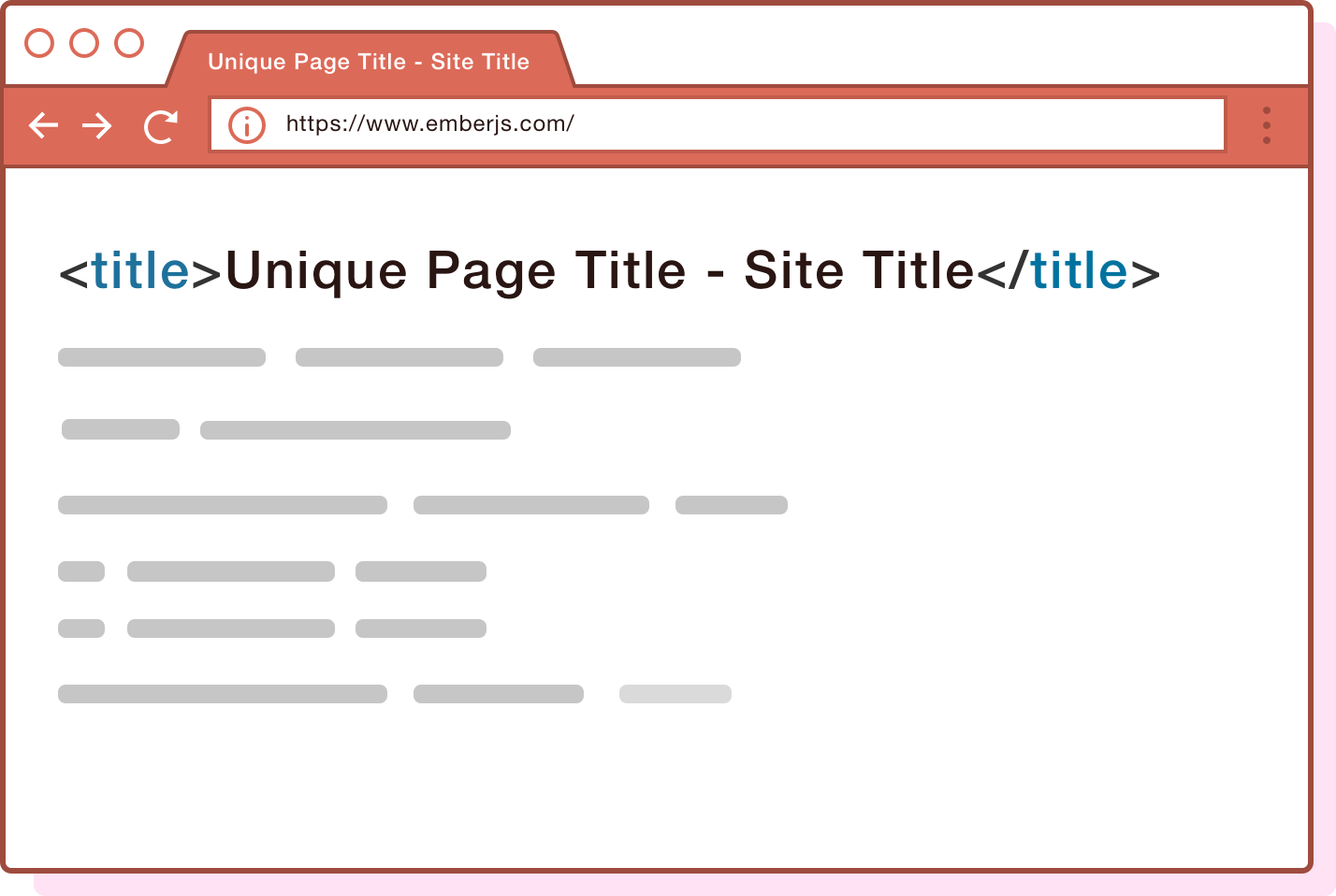 Page Title Example A visual representation of page title in the browser's tab